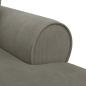 Preview: Chaise Lounge mit Rock Hellgrau 91 x 157 x 91 cm Rippenstoff