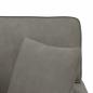 Preview: Chaise Lounge mit Rock Hellgrau 91 x 157 x 91 cm Rippenstoff