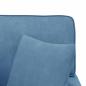 Preview: Chaise Lounge mit Rock Blau 91 x 157 x 91 cm Rippenstoff