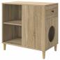 Preview: Katzenhaus Sonoma 72 x 42,5 x 70 cm Holzwerkstoff