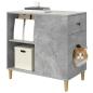Preview: Katzenhaus Beton 72 x 42,5 x 70 cm Holzwerkstoff