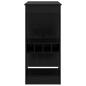 Preview: Bartisch mit Regal Schwarz Eichen-Optik 90 x 47,5 x 103,5 cm