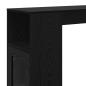 Preview: Bartisch 101 x 40 x 103,5 cm Holzwerkstoff Schwarz Eichen-Optik