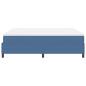 Preview: Boxspringbett Blau und Weiß 180 x 200 cm Cordstoff