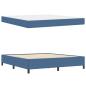 Preview: Bettrahmen mit Matratze Blau 180 x 200 cm Stoff