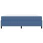 Preview: Bettrahmen mit Matratze Blau 180 x 200 cm Stoff