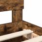 Preview: Bettrahmen Geräucherte Eiche 70 x 190 cm Holzwerkstoff
