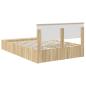 Preview: Bettrahmen mit Regal Sonoma-Eiche 140 x 190 cm Holzwerkstoff