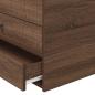 Preview: Tagesbett Braun Eiche und Schwarz 100 x 200 cm Holzwerkstoff