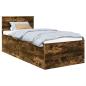 Preview: Bettrahmen Geräucherte Eiche 75 x 190 cm Holzwerkstoff