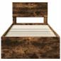 Preview: Bettrahmen Geräucherte Eiche 120 x 200 cm Holzwerkstoff