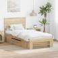 Preview: ARDEBO.de - Bettrahmen mit Kopfteil Sonoma-Eiche 100 x 200 m Holzwerkstoff