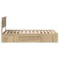 Preview: Bettrahmen mit Kopfteil Sonoma-Eiche 80 x 200 cm Holzwerkstoff