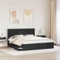 Preview: Bettrahmen mit Schubladen Schwarz 200 x 200 cm Ingenieurs Holz