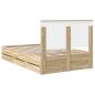 Preview: Bettrahmen Sonoma-Eiche 120 x 190 cm Ingenieurs Holz