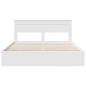 Preview: Bettrahmen mit Schubladen Weiß 200 x 200 cm Ingenieurs Holz