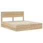 Preview: Bettrahmen Sonoma-Eiche 180 x 200 cm Ingenieurs Holz