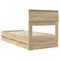 Preview: Bettrahmen Sonoma-Eiche 75 x 190 cm Ingenieurs Holz