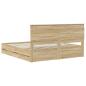 Preview: Bettrahmen Sonoma-Eiche 200 x 200 cm Ingenieurs Holz