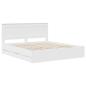 Preview: Bettrahmen mit Schubladen Weiß 180 x 200 cm Ingenieurs Holz