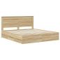Preview: Bettrahmen Sonoma-Eiche 180 x 200 cm Ingenieurs Holz