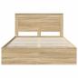 Preview: Bettrahmen Sonoma-Eiche 150 x 200 cm Ingenieurs Holz