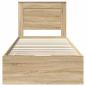 Preview: Bettrahmen Sonoma-Eiche 90 x 200 cm Ingenieurs Holz