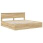 Preview: Bettrahmen Sonoma-Eiche 200 x 200 cm Ingenieurs Holz