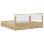 Preview: Bettrahmen Sonoma-Eiche 200 x 200 cm Ingenieurs Holz