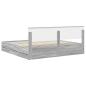 Preview: Bettrahmen Graues Sonoma 200 x 200 cm Ingenieurs Holz