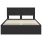 Preview: Bettrahmen mit Schubladen Schwarz 140 x 190 cm Ingenieurs Holz