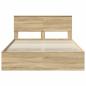 Preview: Bettrahmen Sonoma-Eiche 140 x 190 cm Ingenieurs Holz