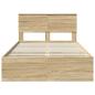 Preview: Bettrahmen Sonoma-Eiche 120 x 190 cm Ingenieurs Holz