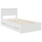 Preview: Bettrahmen mit Schubladen Weiß 100 x 200 cm Ingenieurs Holz