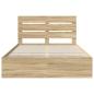 Preview: Bettrahmen Sonoma-Eiche 160 x 200 cm Ingenieurs Holz