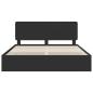Preview: Bettrahmen mit Schubladen Schwarz 200 x 200 cm Ingenieurs Holz