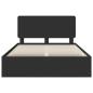 Preview: Bettrahmen mit Schubladen Schwarz 160 x 200 cm Ingenieurs Holz
