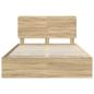 Preview: Bettrahmen Sonoma-Eiche 150 x 200 cm Ingenieurs Holz