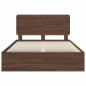 Preview: Bettrahmen Braun Eichen-Optik 150 x 200 cm Ingenieurs Holz