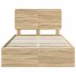Preview: Bettrahmen Sonoma-Eiche 120 x 190 cm Ingenieurs Holz