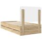 Preview: Bettrahmen Sonoma-Eiche 90 x 190 cm Ingenieurs Holz