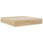 Preview: Bettrahmen Sonoma-Eiche 200 x 200 cm Ingenieurs Holz