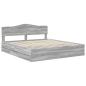 Preview: Bettrahmen Graues Sonoma 180 x 200 cm Ingenieurs Holz