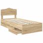 Preview: Bettrahmen Sonoma-Eiche 100 x 200 cm Ingenieurs Holz