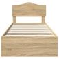 Preview: Bettrahmen Sonoma-Eiche 100 x 200 cm Ingenieurs Holz