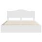 Preview: Bettrahmen mit Schubladen Weiß 200 x 200 cm Ingenieurs Holz
