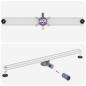 Preview: Duschablauf 2-in-1 mit 360° Siphon Silber 100 cm Edelstahl 304