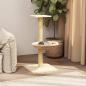 Preview: ARDEBO.de - Kratzbaum mit Sisal-Kratzsäule Creme 74 cm