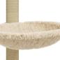 Preview: Kratzbaum mit Sisal-Kratzsäule Creme 74 cm