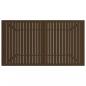 Preview: Gartentisch Braun 140x80x72 cm Stahl